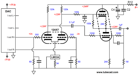 Unbalancer DAC with Low-Pass Filter Schematic.png